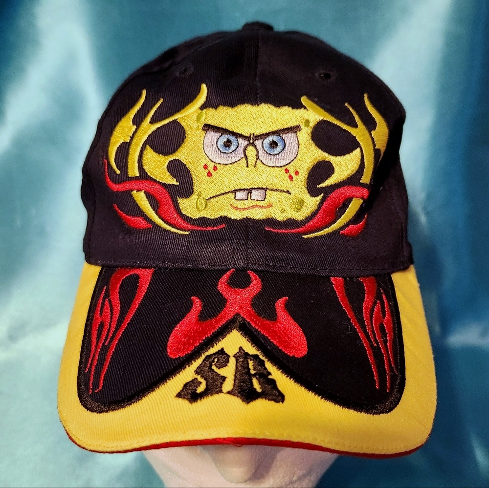 Nickelodeon SpongeBob SquarePants Flame Baseball Hat Cap